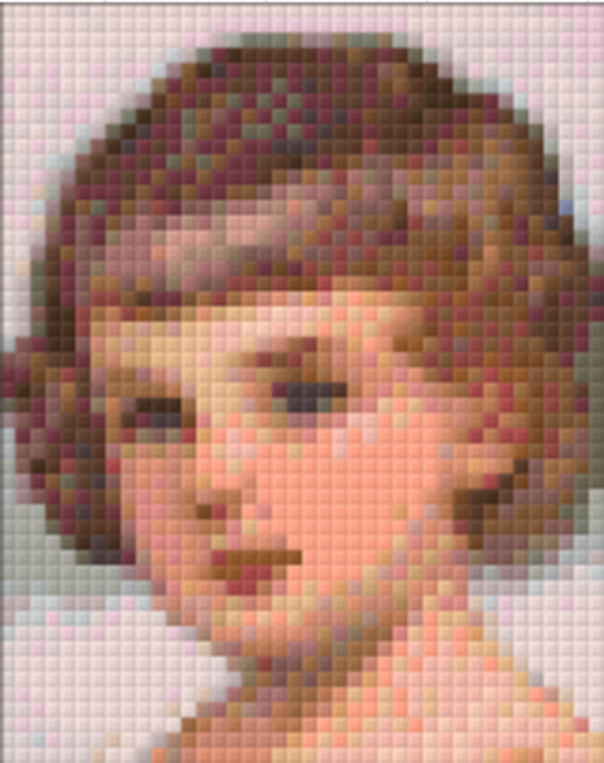 Young Girl - One 1 Baseplate PixelHobby Mini-mosaic Art Kit image 0